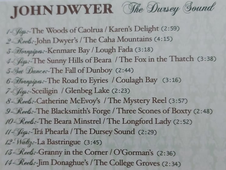 John Dwyer <h4> The Dursey Sound