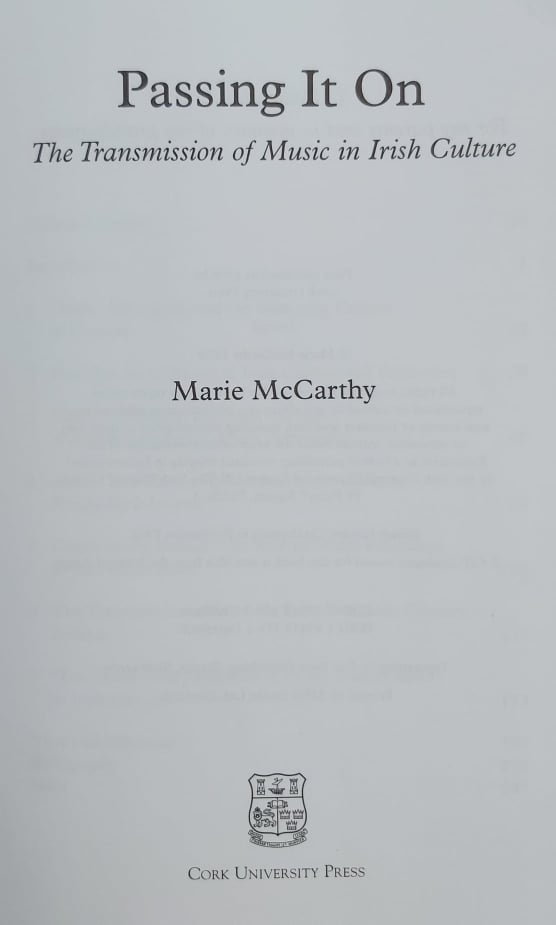 Marie Mc Carthy <h4> Passing It On